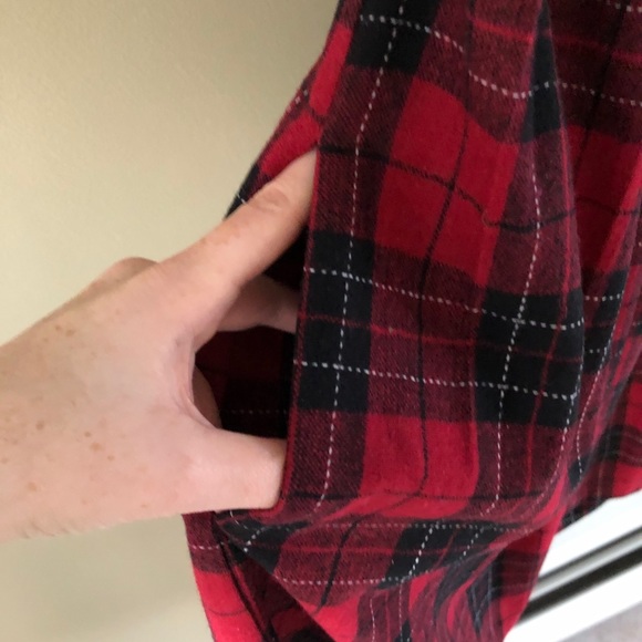 💕LAST CHANCE💕NWOT Francesca’s Flannel Boho Halter Dress - Picture 9 of 9